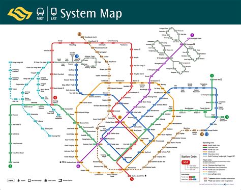 地鐵鐵路圖|MRT Map Singapore